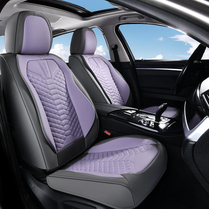 Premium Faux Leather Waterproof Car Seat Covers Full Set