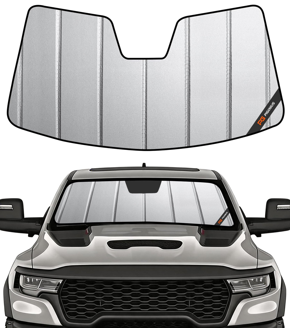 Pigenius Windshield Sunshade for Ram 2500 3500