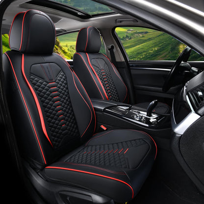 Premium Nappa Leather Waterproof Car Seat Covers Full Set