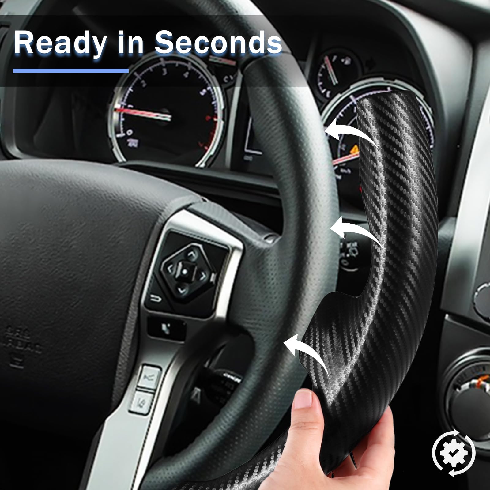 Steering Wheel Cover for Toyota Tacoma 4Runner Tundra Sequoia Accessories