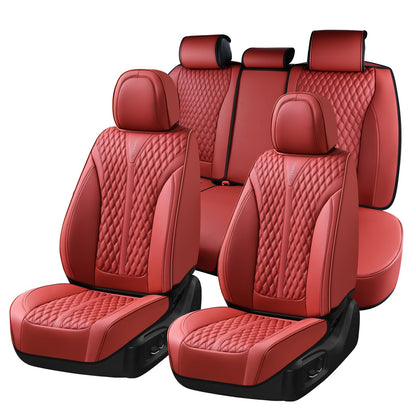 Premium Faux Leather Waterproof Car Seat Covers Full Set