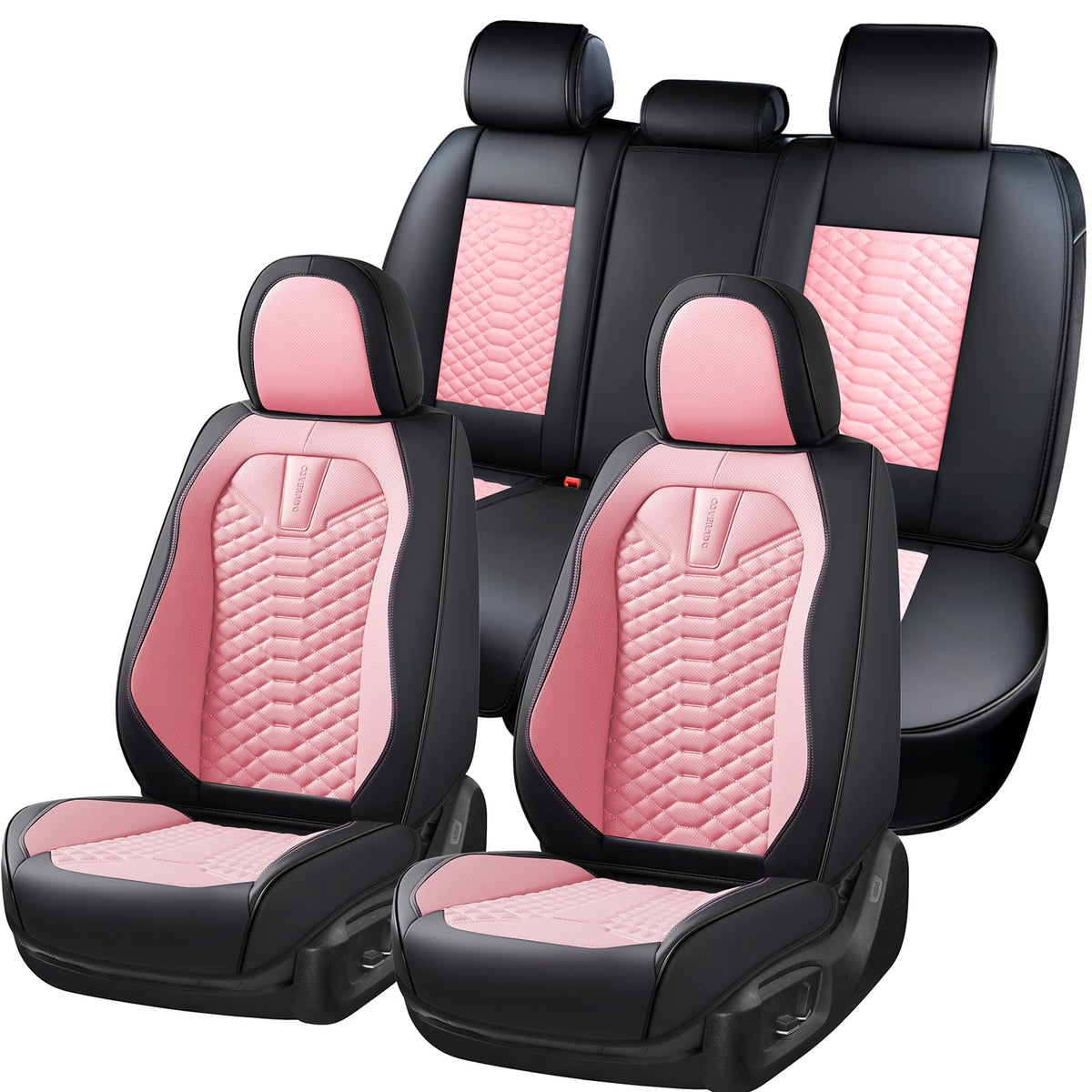 Premium Nappa Leather Waterproof Car Seat Covers Full Set