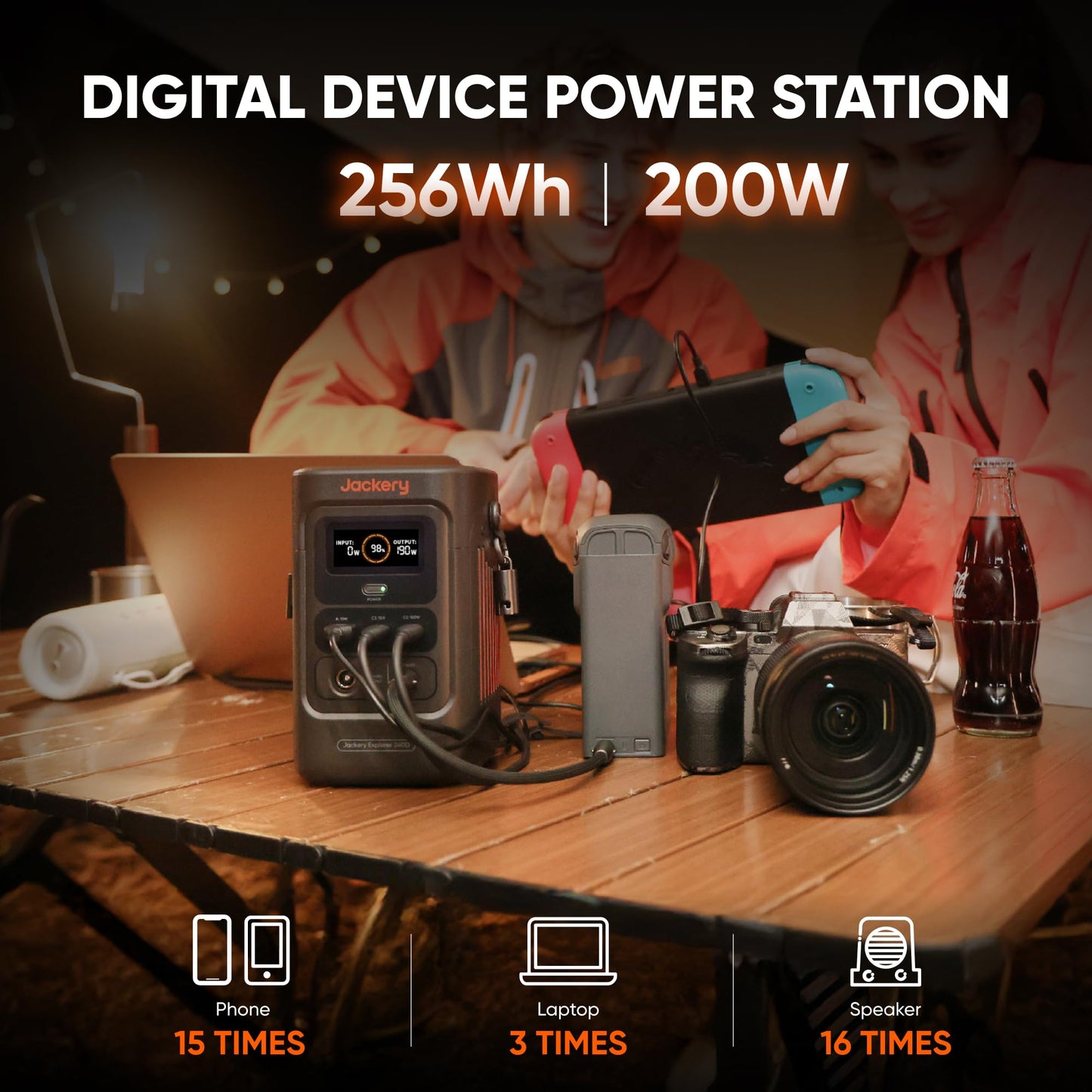 Portable Power Station 293Wh Lithium Battery Solar Generator