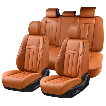Premium Faux Leather Waterproof Car Seat Covers Full Set