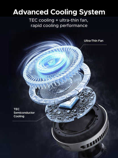 UGREEN Qi2.2 25W Wireless Car Charger Mount with Silent Cooling Fan (TEC)