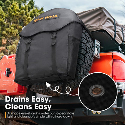 Spare Tire Cargo Storage Bag with Reflective Strips