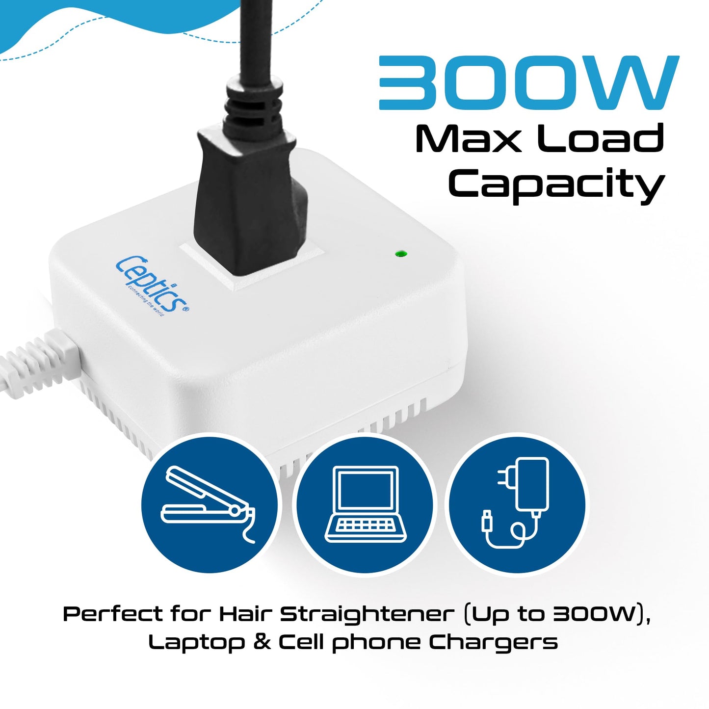 220V to 110V Travel Power Converter 200W Voltage Transformer