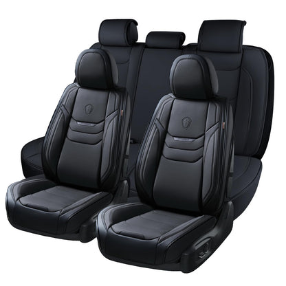 Premium Faux Leather Waterproof Car Seat Covers Full Set