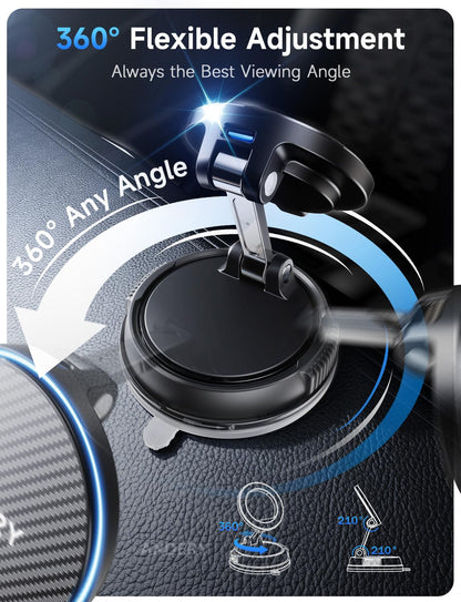 MagSafe Wireless Car Mount Charger with Strong Magnetic Hold