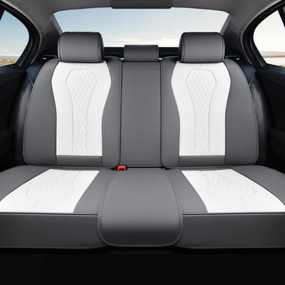 Premium Faux Leather Waterproof Car Seat Covers Full Set