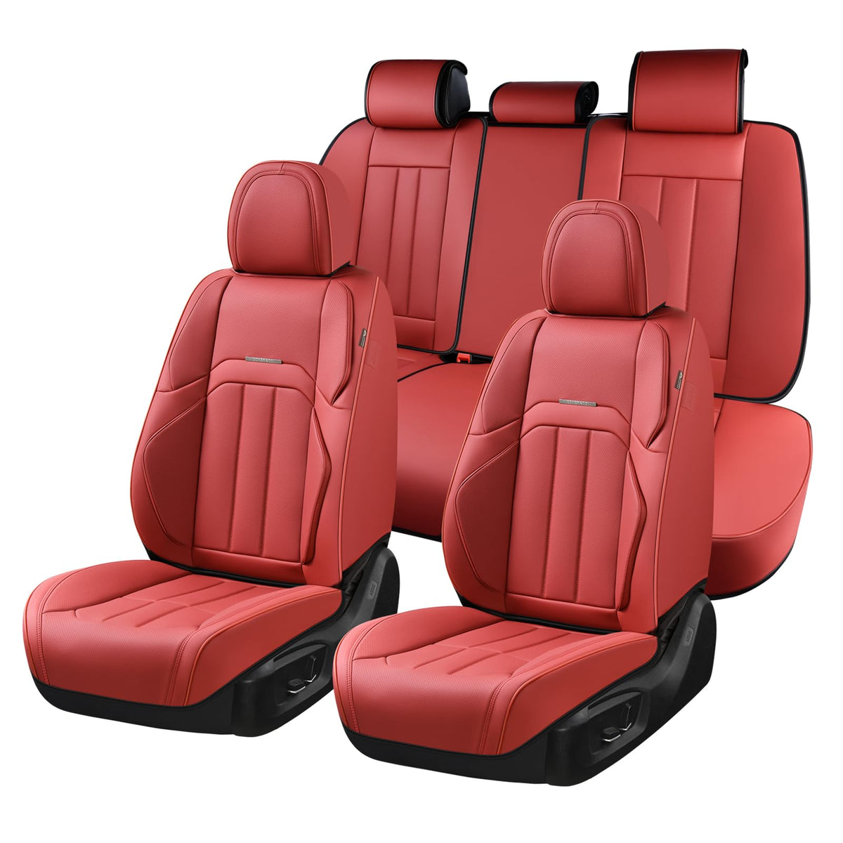 Premium Faux Leather Waterproof Car Seat Covers Full Set
