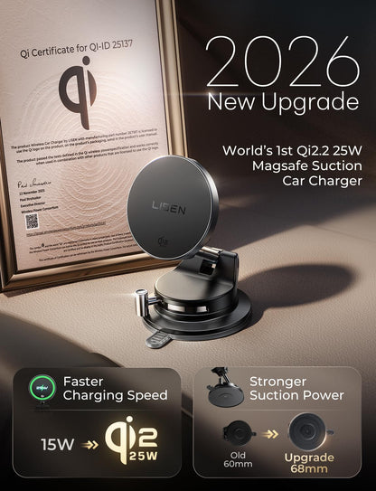 LISEN for 15W Magsafe Car Mount Charger