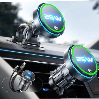 LISEN Magsafe Car Mount Charger 25W