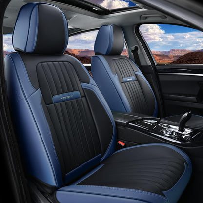 Premium Faux Leather Waterproof Car Seat Covers Full Set