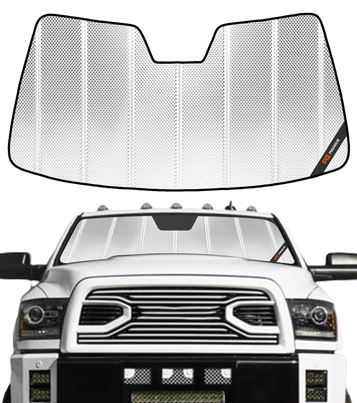 Pigenius Windshield Sunshade for Ram 2500 3500