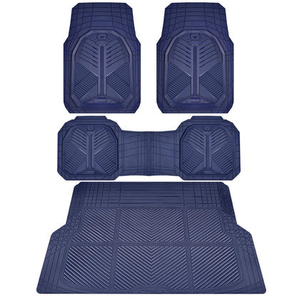 CAR PASS Heavy Duty Car Floor Mats, All Weather Car Mats Full Set