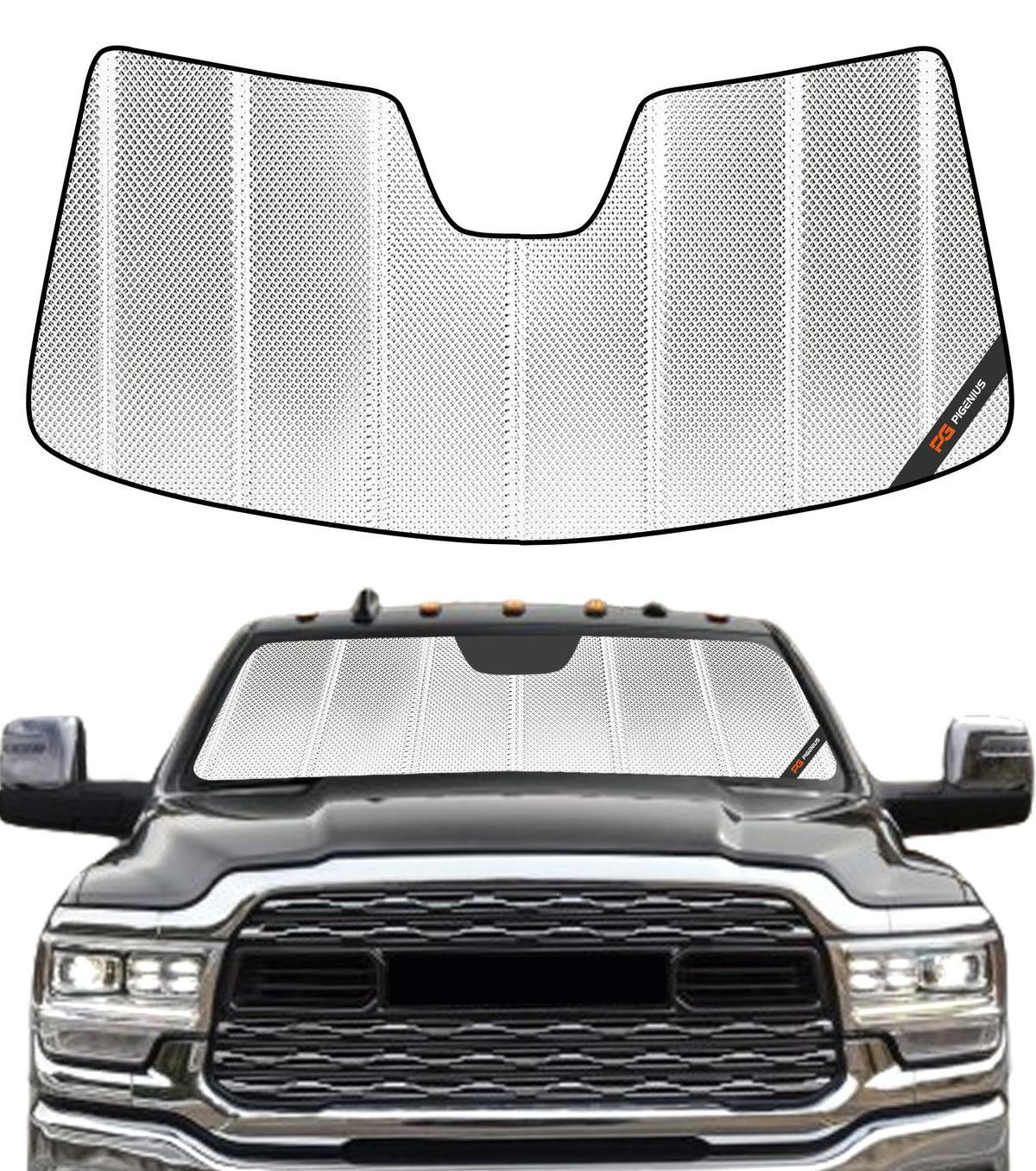 Pigenius Windshield Sunshade for Ram 2500 3500