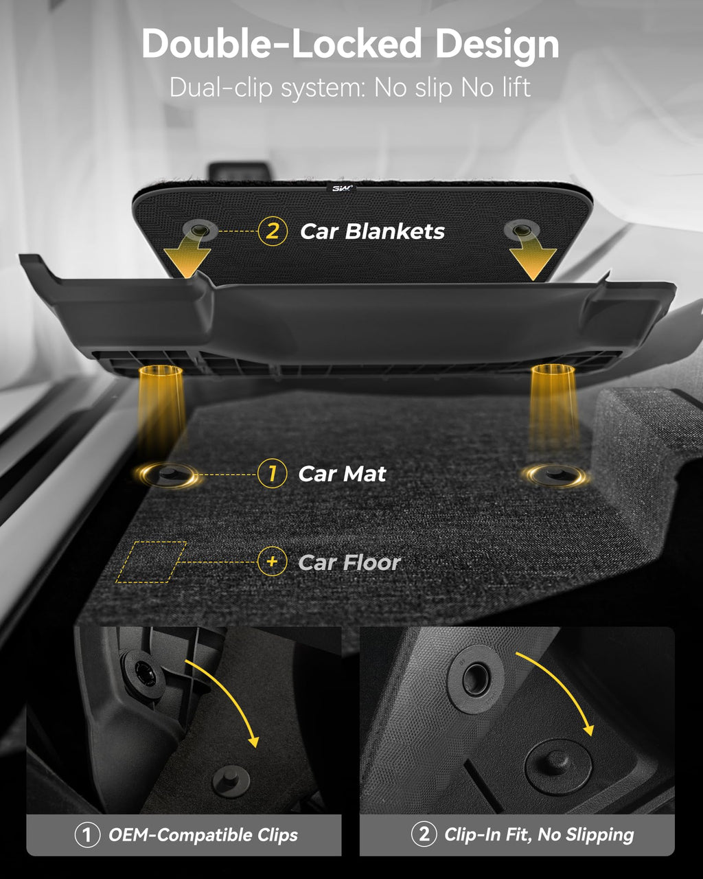 3W Floor mats fit for Ford f150 and Expedition max and Maverick