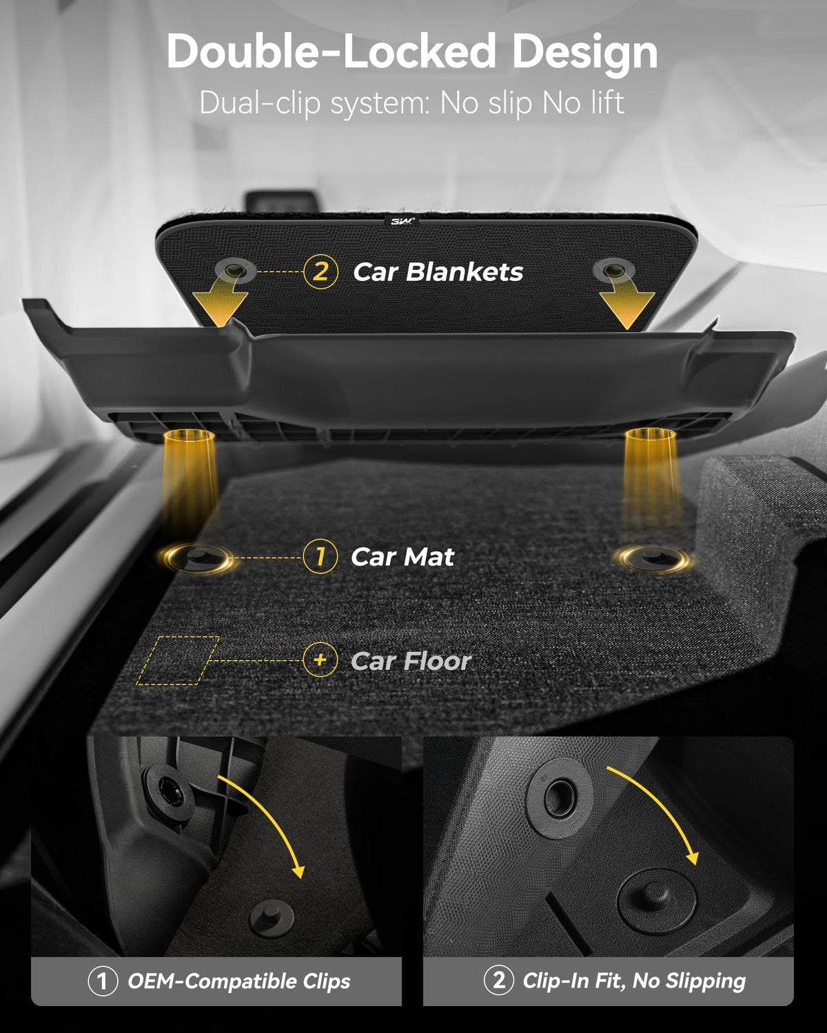 3W Floor mats fit for Ford f150 and Expedition max and Maverick