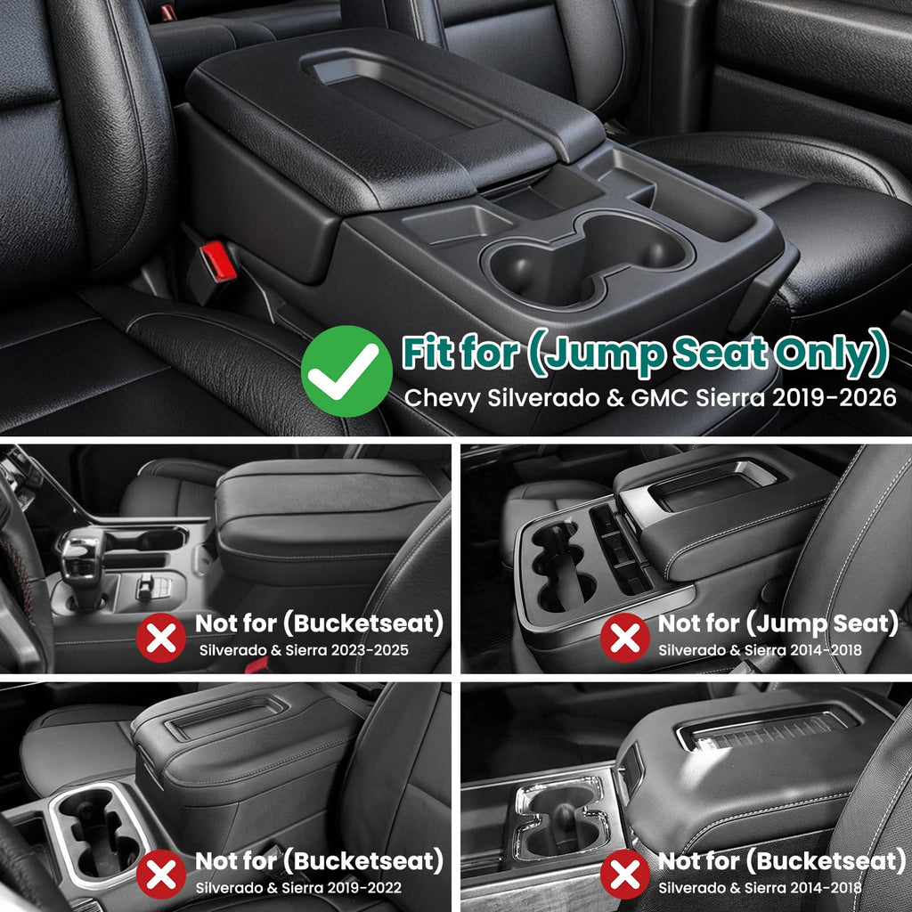 Hanging Center Console Organizer with Storage Compartments