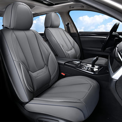 Premium Faux Leather Waterproof Car Seat Covers Full Set