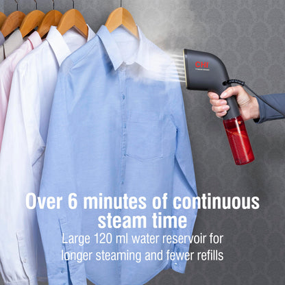CHI Collapsible Travel 2-in-1 Handheld Garment Steamer & Steam Iron