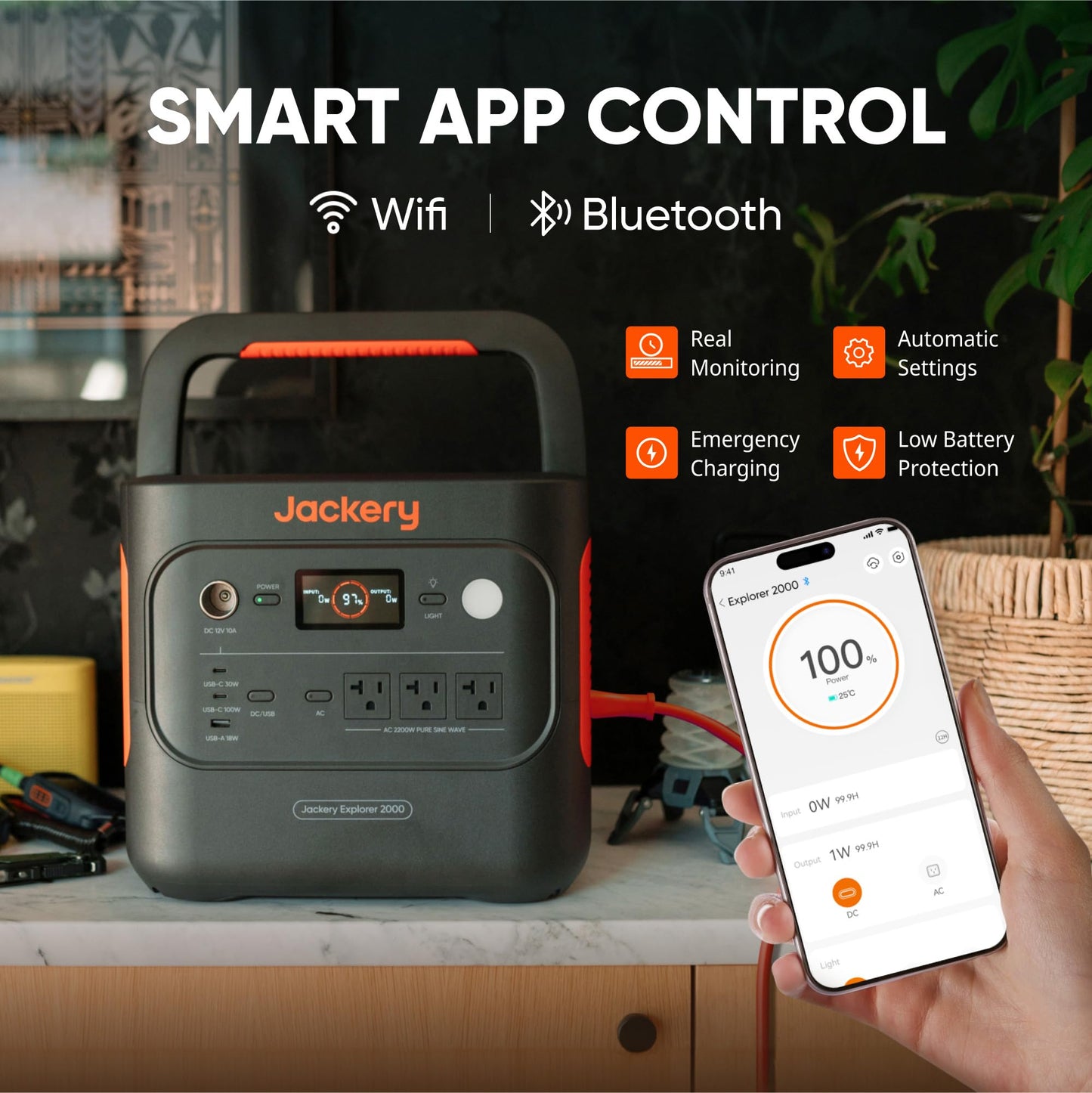 Portable Power Station 2042Wh LiFePO4 Battery Home Backup Generator