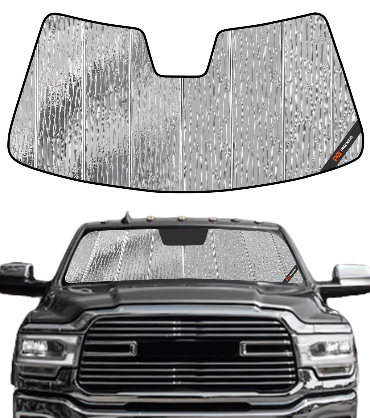 Pigenius Windshield Sunshade for Ram 2500 3500