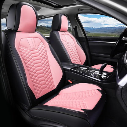 Premium Faux Leather Waterproof Car Seat Covers Full Set