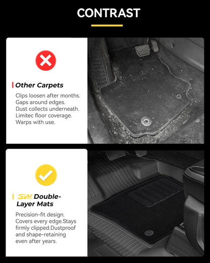 3W Floor mats fit for Ford f150 and Expedition max and Maverick