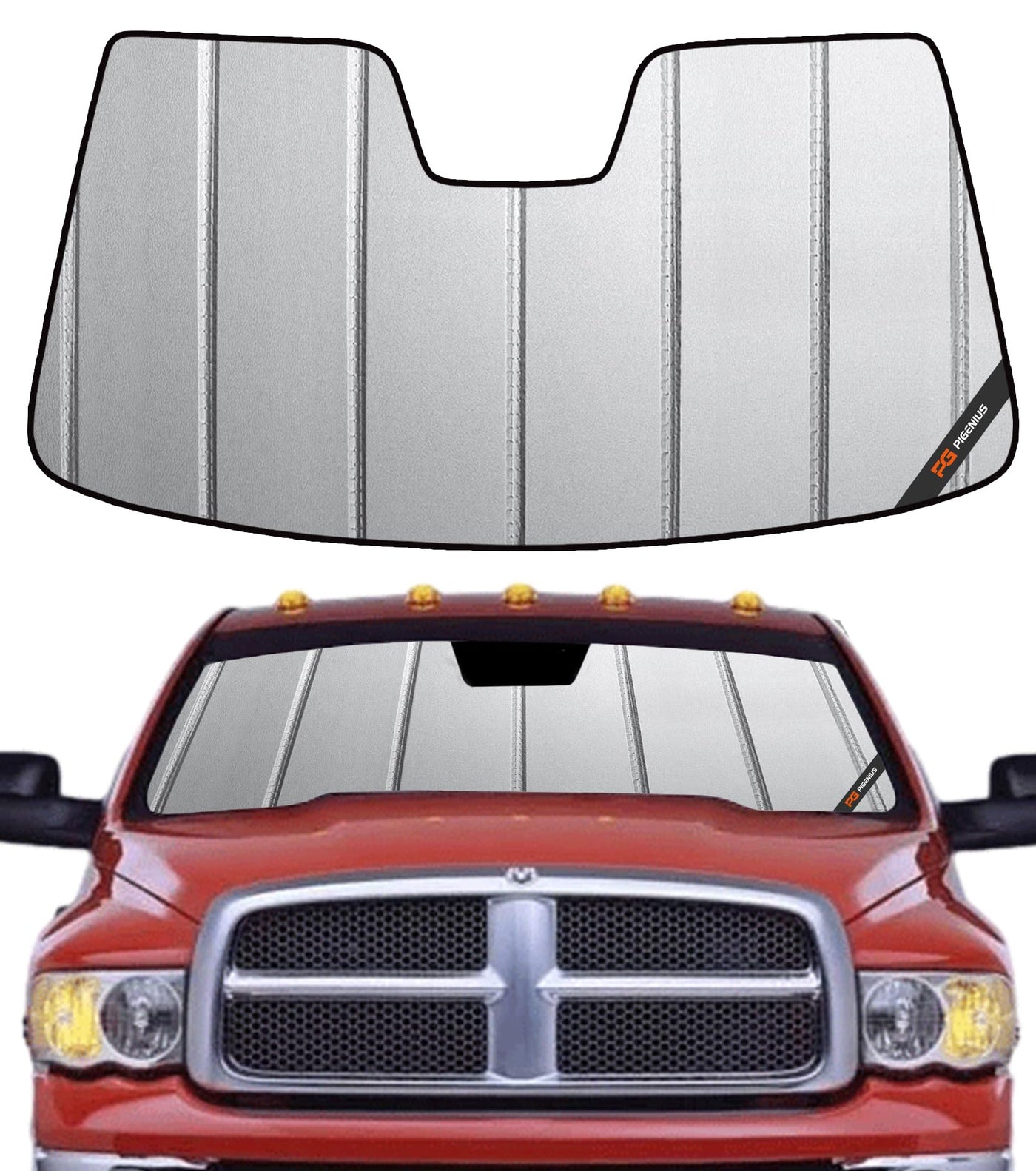 Pigenius Windshield Sunshade for Ram 2500 3500