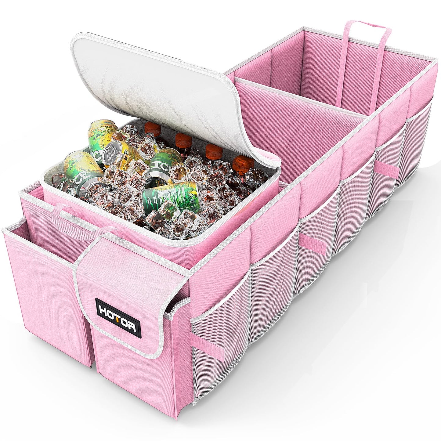 Foldable Trunk Organizer with Removable Cooler Storage