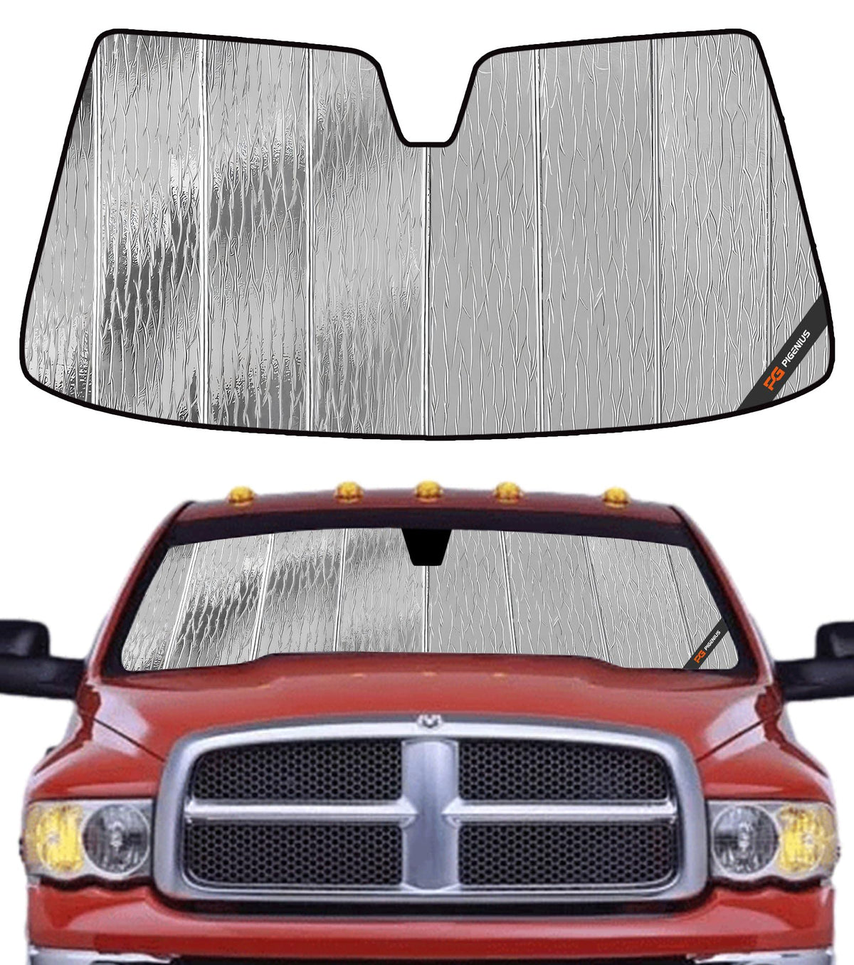 Pigenius Windshield Sunshade for Ram 2500 3500