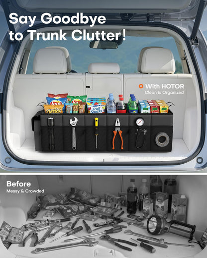 Foldable Trunk Organizer with Removable Cooler Storage