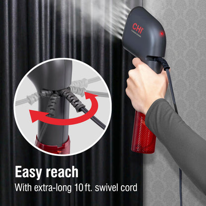 CHI Collapsible Travel 2-in-1 Handheld Garment Steamer & Steam Iron