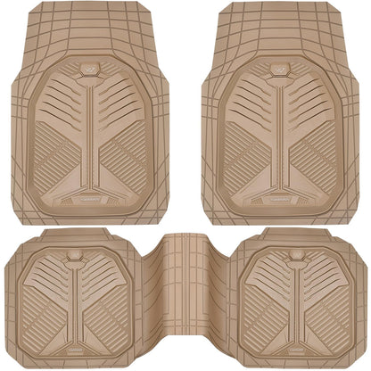 CAR PASS Heavy Duty Car Floor Mats, All Weather Car Mats Full Set