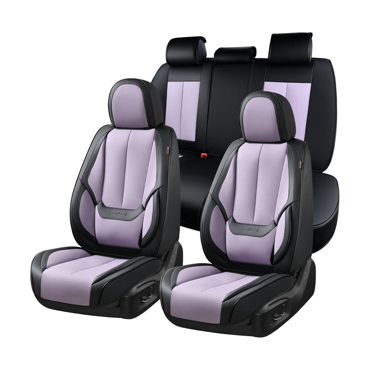 Premium Faux Leather Waterproof Car Seat Covers Full Set