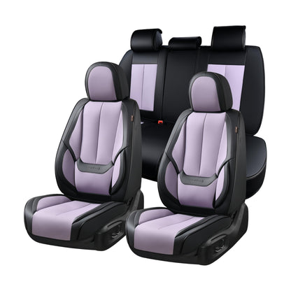 Premium Faux Leather Waterproof Car Seat Covers Full Set