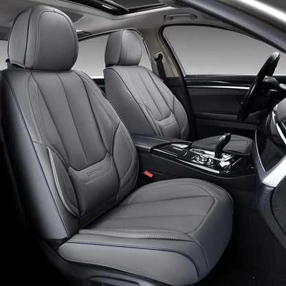 Premium Faux Leather Waterproof Car Seat Covers Full Set