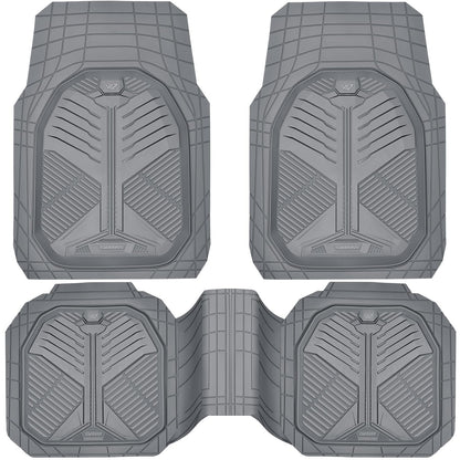 CAR PASS Heavy Duty Car Floor Mats, All Weather Car Mats Full Set