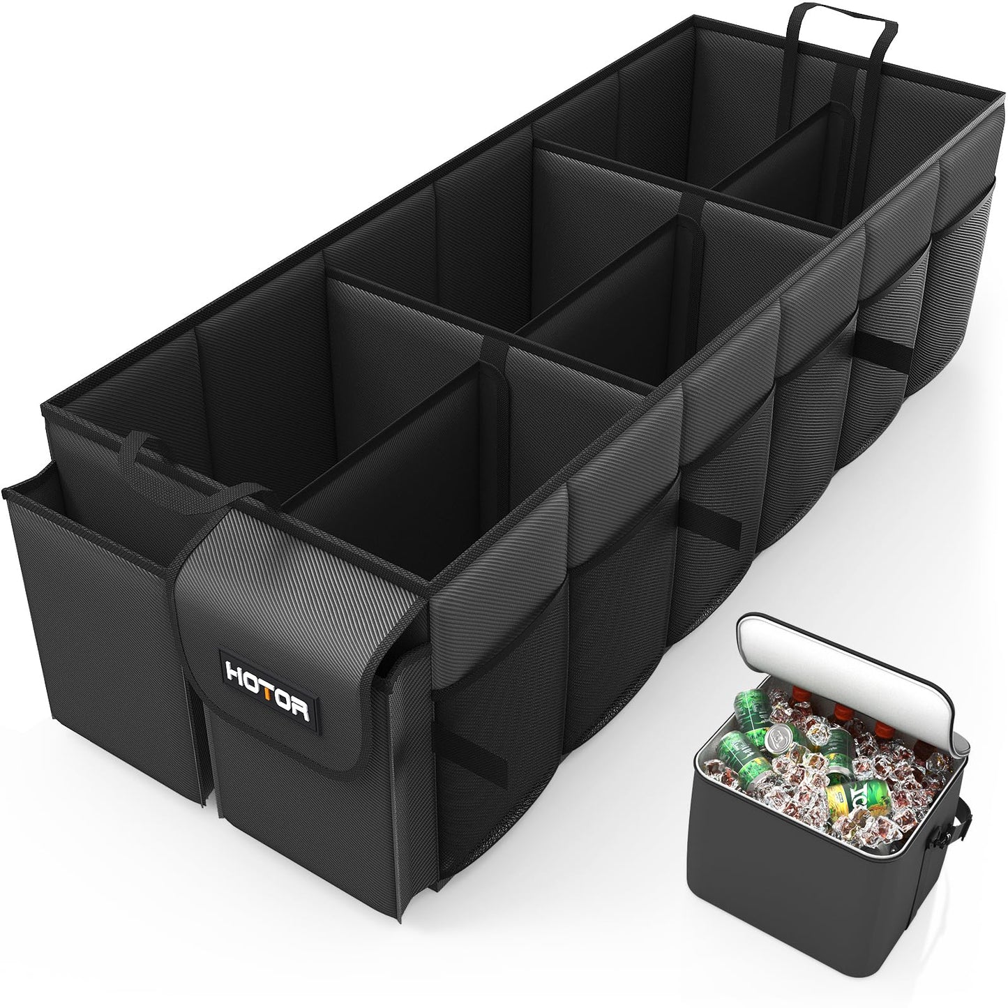 Foldable Trunk Organizer with Removable Cooler Storage