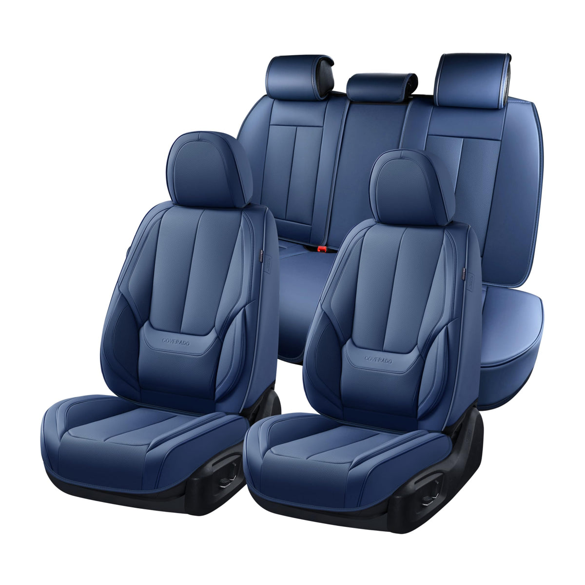 Premium Faux Leather Waterproof Car Seat Covers Full Set