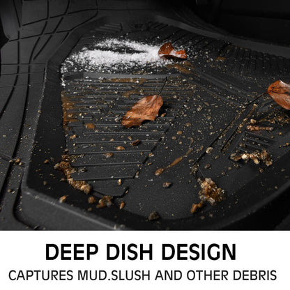 CAR PASS Heavy Duty Car Floor Mats, All Weather Car Mats Full Set