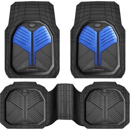 CAR PASS Heavy Duty Car Floor Mats, All Weather Car Mats Full Set