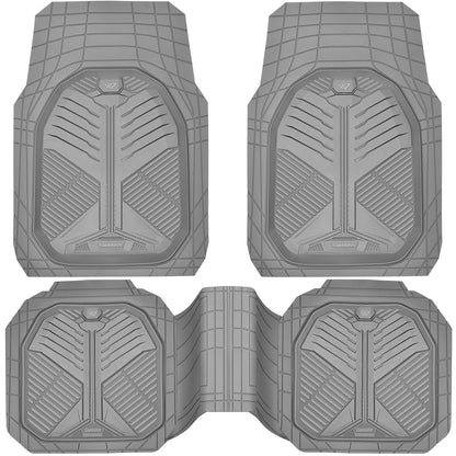 CAR PASS Heavy Duty Car Floor Mats, All Weather Car Mats Full Set