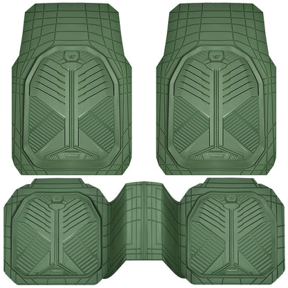 CAR PASS Heavy Duty Car Floor Mats, All Weather Car Mats Full Set