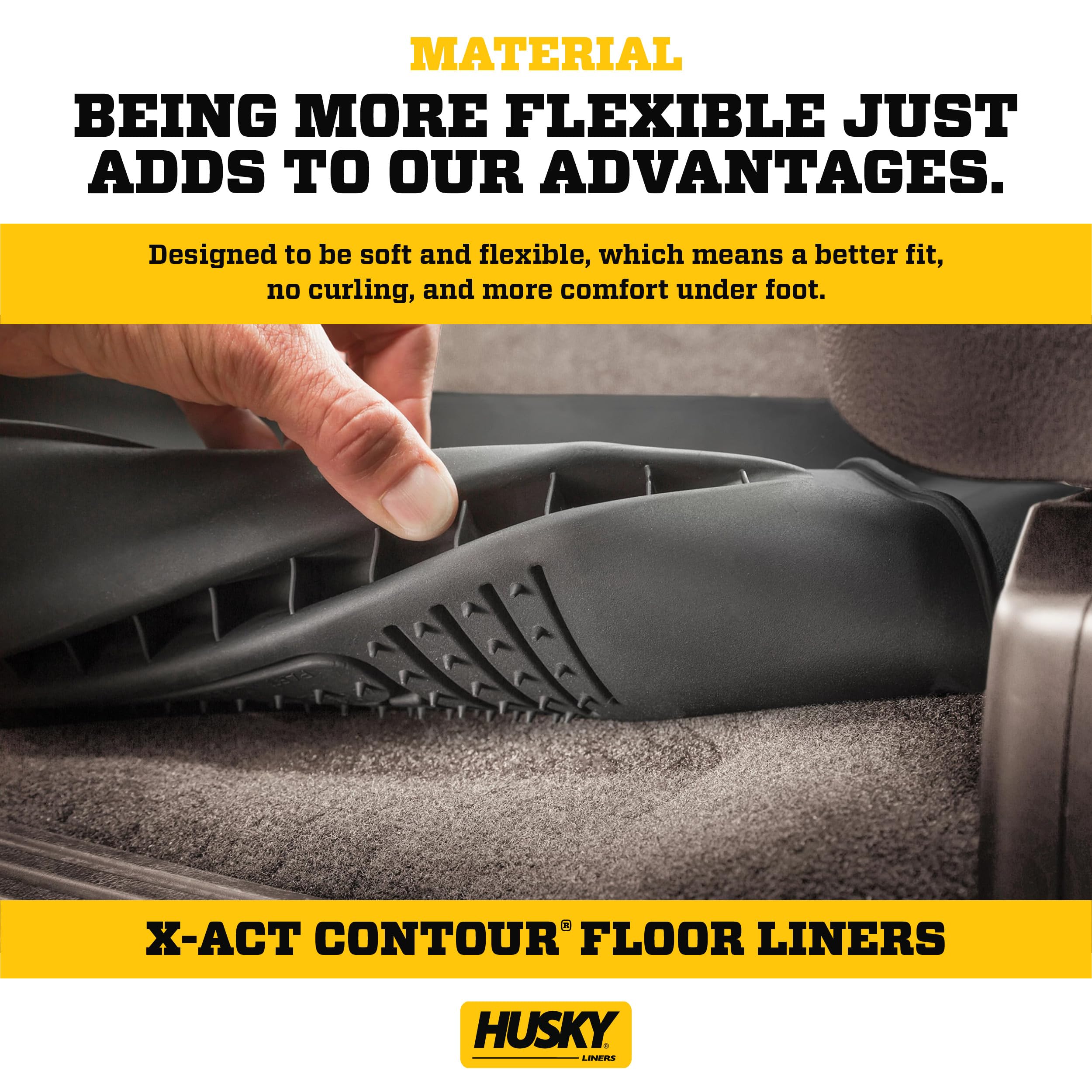Custom Fit Waterproof Floor Mats Front & Second Row Set