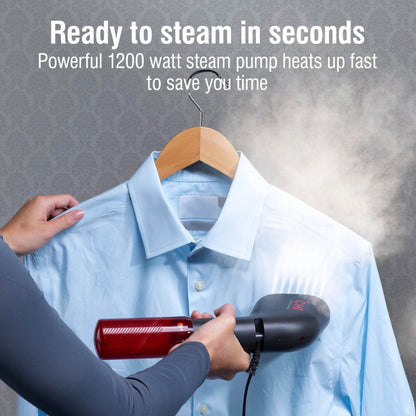 CHI Collapsible Travel 2-in-1 Handheld Garment Steamer & Steam Iron