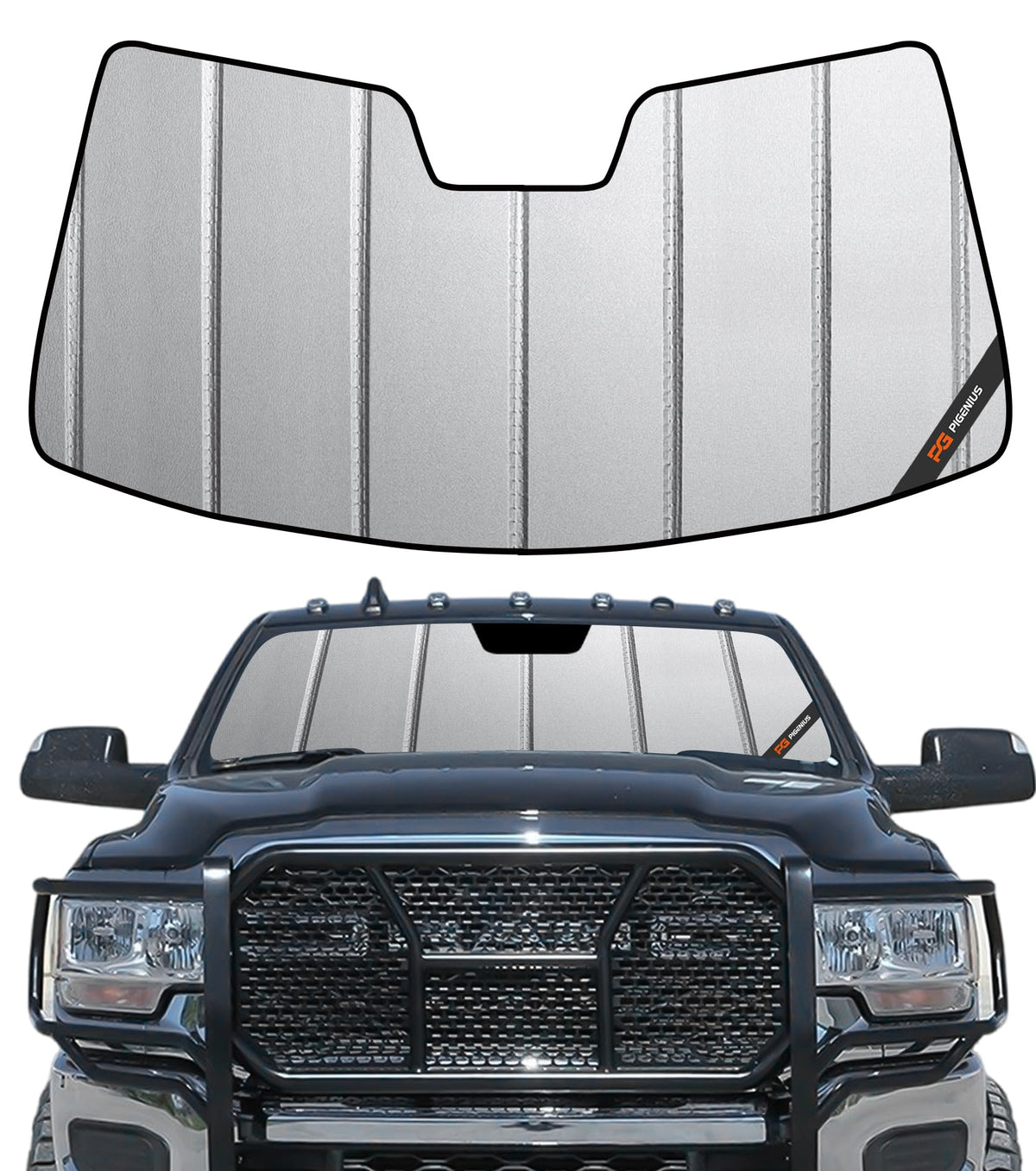 Pigenius Windshield Sunshade for Ram 2500 3500
