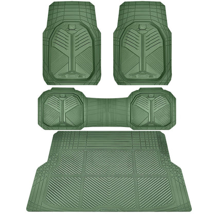 CAR PASS Heavy Duty Car Floor Mats, All Weather Car Mats Full Set